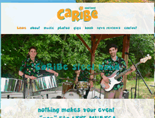 Tablet Screenshot of caribesteelband.com